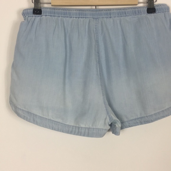🛑🛑 SOLD!! Aerie Blue Chambray Ombré Soft Shorts - Picture 5 of 7